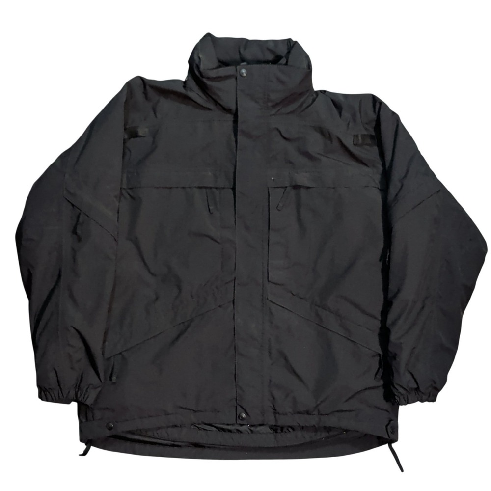 511 Tactical Series Jacket Mens Size L Hooded Zipup Insulated Black Utility